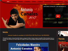 Tablet Screenshot of antoniocanalesbailaor.com